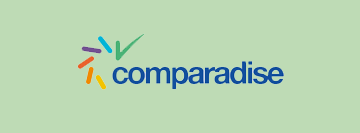 Logo Comparadise fond vert