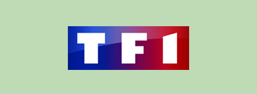 Logo TF1 fond vert