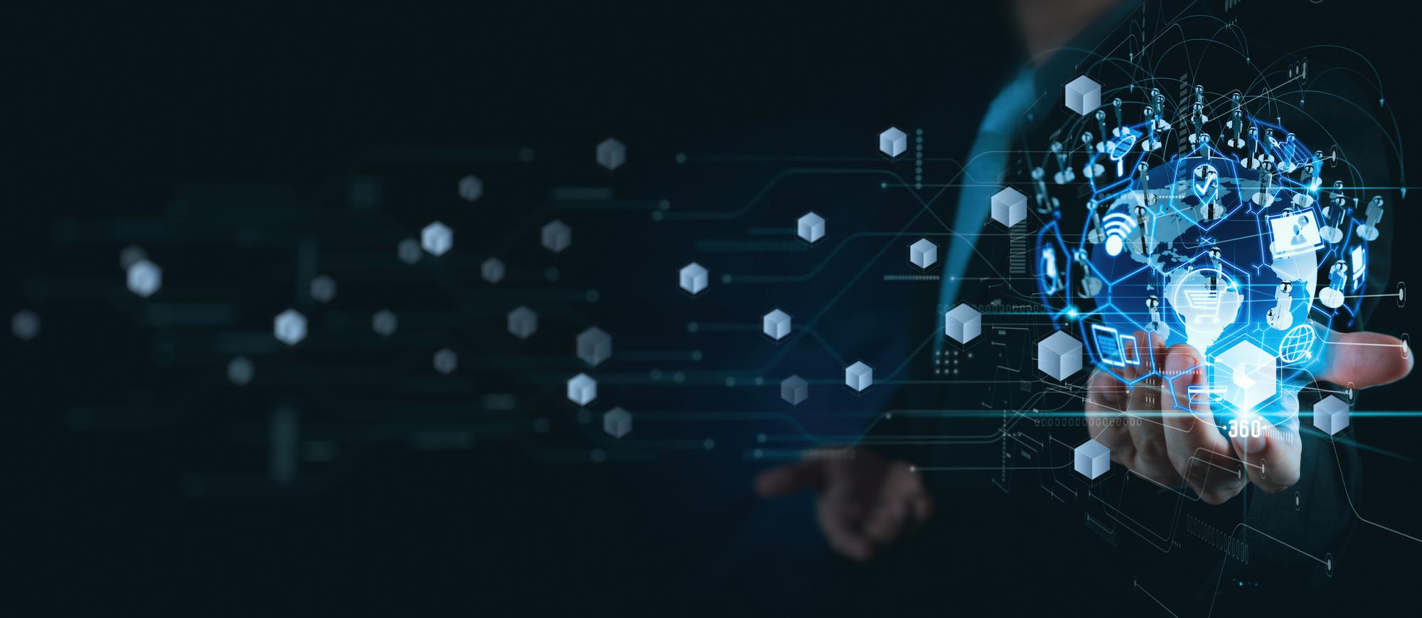 Équipe collaborant sur un projet de transformation numérique et d’IA